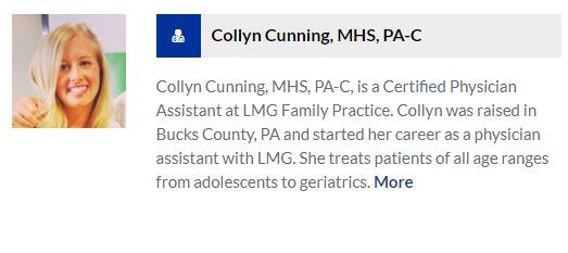Collyn Cunning, MHS, PA-C
