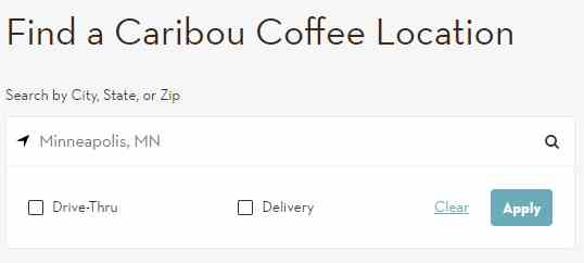 Caribou Coffee Hours