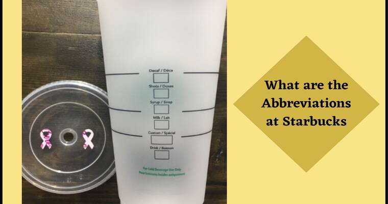 Starbucks Cup Marking Guide