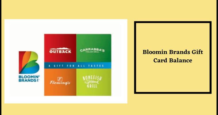 Bloomin Brands Gift Card Balance