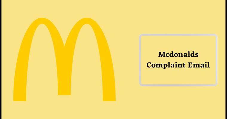 Mcdonalds Complaint Email