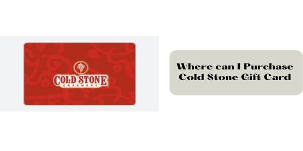 Cold Stone Gift Card Balance