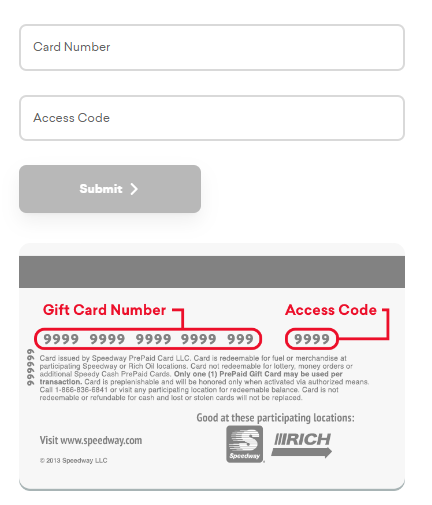 How To Check Speedway Gift Card Balance