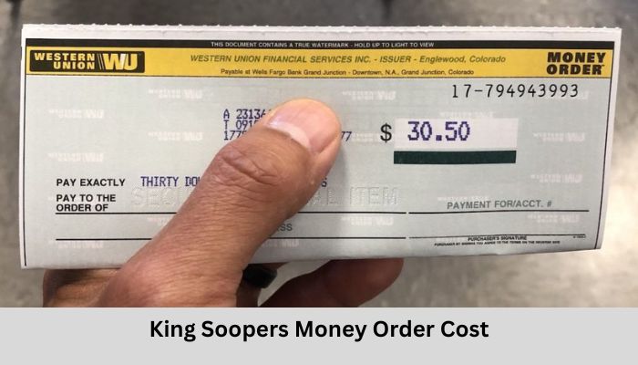 King Soopers Money Order Cost