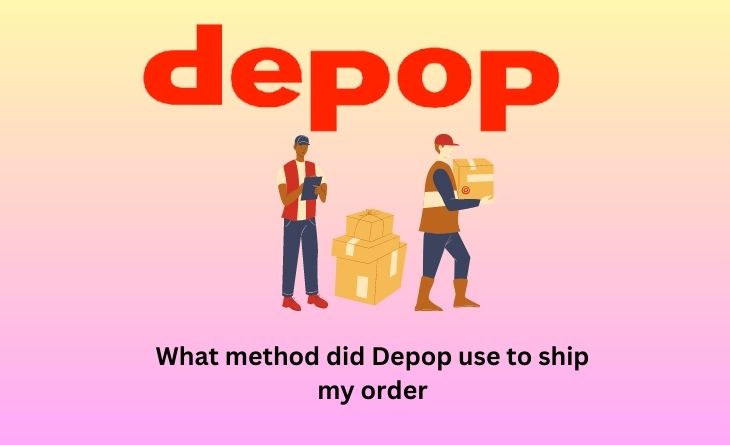 What method did Depop use to ship my order