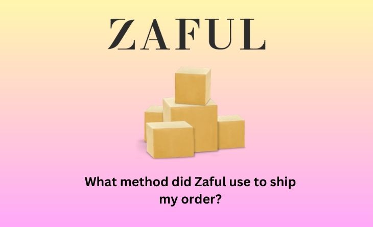 What method did Zaful use to ship my order