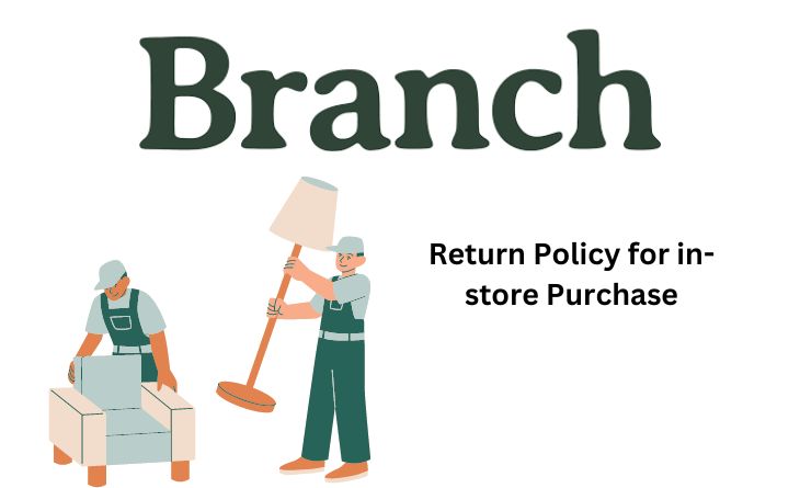 Branch Furniture Return Policy for In-store Purchases